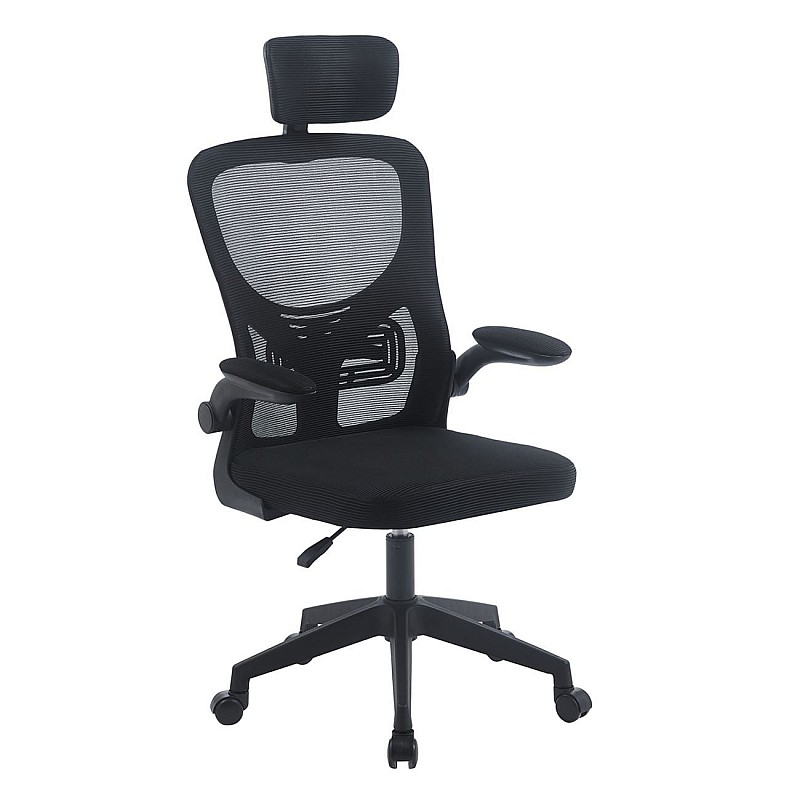 BF3055 Πολυθρόνα Γραφείου- Διευθυντή, Mesh Μαύρο