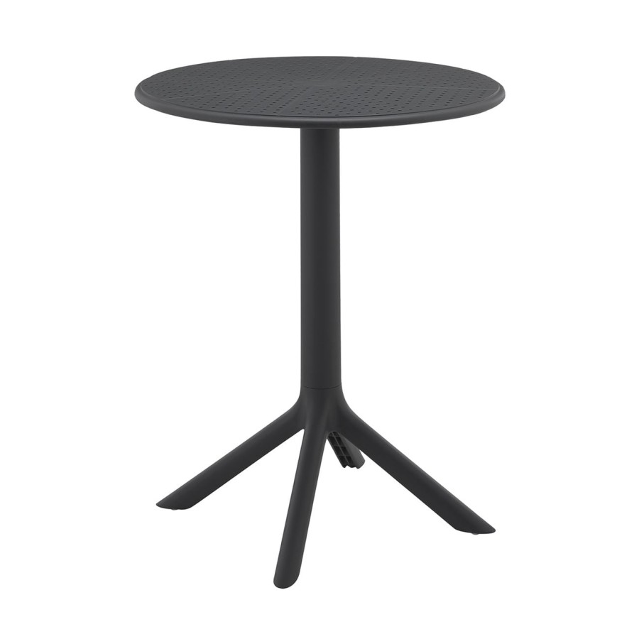 MODA-H Τραπέζι Κήπου - Βεράντας, PP - UV Protection, Απόχρωση Ανθρακί