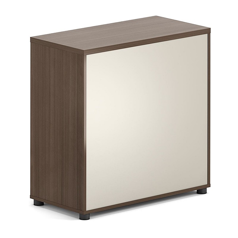 CONCEPT Ντουλάπι Γραφείου Χαμηλό Δίφυλλο, Απόχρωση Καρυδί - Μπεζ