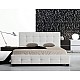 FIDEL Κρεβάτι Διπλό, για Στρώμα 150x200cm, PU Άσπρο