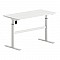 LEVEL Γραφείο Η/Υ Ηλεκτρικό Ρυθμιζόμενο, Πολλαπλών επιλογών ύψους, Άσπρο