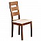 MILLER Καρέκλα Οξυά Honey Oak / PVC Εκρού