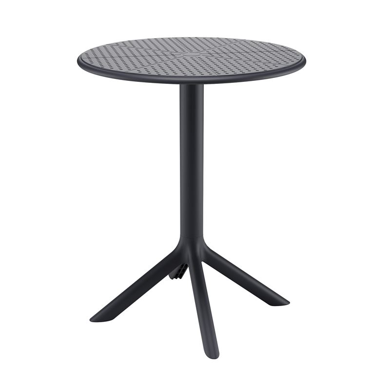 MODA-H Τραπέζι Κήπου - Βεράντας, PP - UV Protection, Απόχρωση Μαύρο