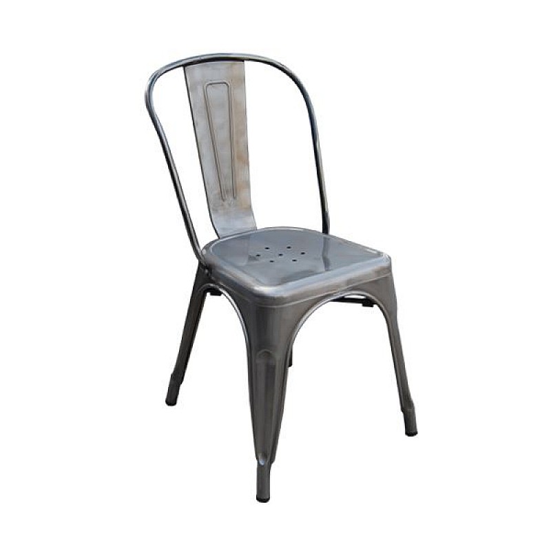 RELIX καρέκλα Steel σε απόχρωση Metal