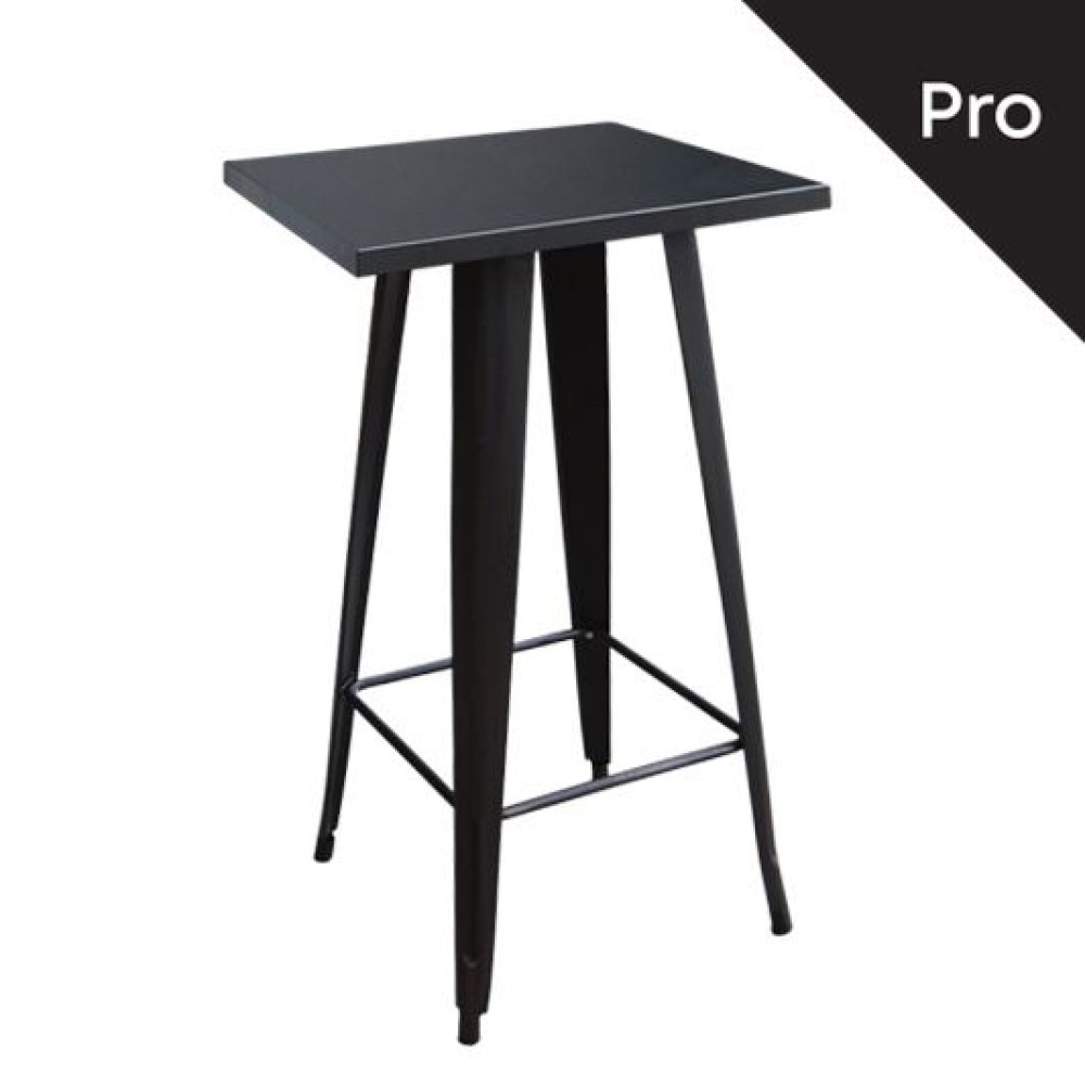 RELIX Τραπέζι Bar Μέταλλο Βαφή Μαύρο