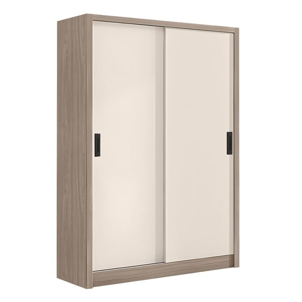 VANITY Ντουλάπα Δίφυλλη -Συρόμενη, Αποχρώσεων Sonoma Oak & Cream